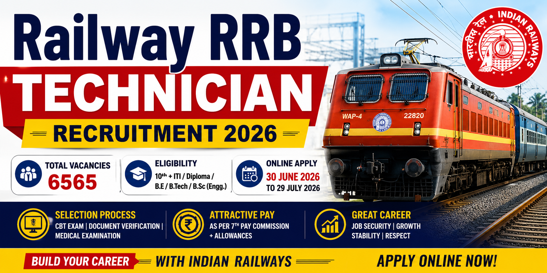 railway rrb technician recruitment 2026 www.onlineformhub.com